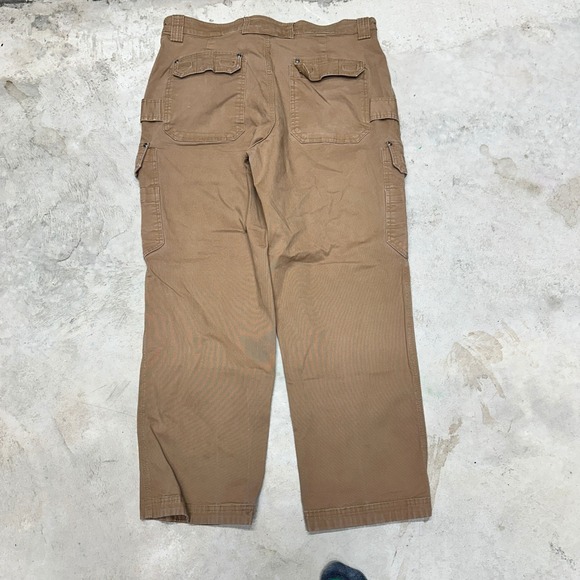 Duluth Trading Co Flex Fire Hose Cargo Pants Men's 38x30 Tan Work Utility - Picture 8 of 10